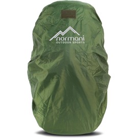 normani Waterproof Backpack Cover with Patch Velcro Surface for Backpacks from 20 to 130 Litres Olive Size L / 60-70 Litres