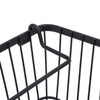 Freezer Basket Stackable Open Front Wire Storage Bin with Foldable