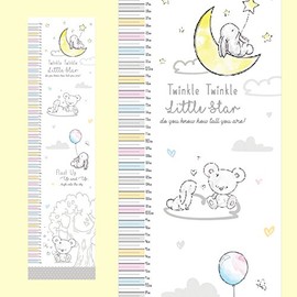 Hugs & Kisses Baby Height Chart - Measures From 50cm to 130cm