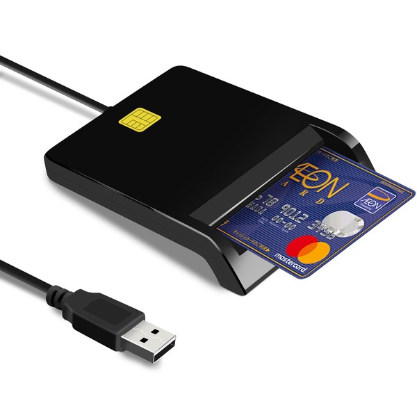 Etopgo IC Card Reader, Tax Return, USB Contact Type Card Reader, Supports My Number Cards, Basic Resident Register Card with IC Chip, Compatible with Juki Cards, Electronic National Tax Declaration and Tax Payment System, E-Tax, Regional Tax Electronic P