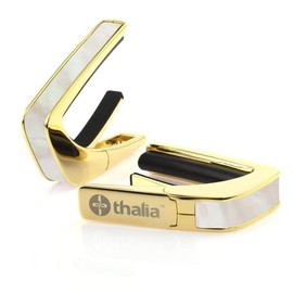 Thalia Capos Exotic Shell Series 24K GOLD / 24KG-MOTHER OF PEARL Capotasto Guitar with 12" Fred Pad