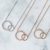 A+O Gifts for Mom, Mother Daughter Gift - Interlocking Circle