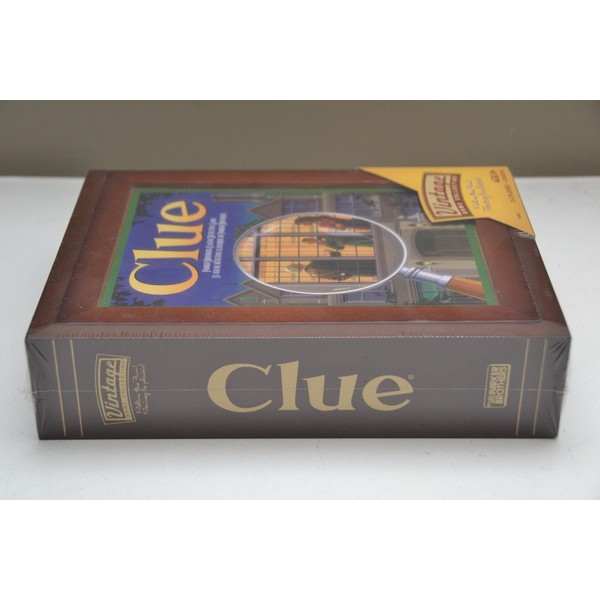 Parker Brothers Vintage Game Collection Wooden Book Box Clue