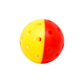 GAMMA Two Tone Training Pickleball Balls, High Visibility Outdoor Pickleballs, Ideal for All Levels of Play, Yellow/Red 12 ag