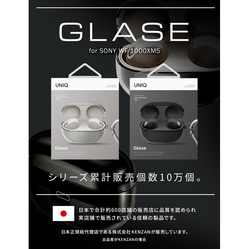 UNIQ SONY WF-1000XM5 Clear Case Impact Absorption Protection LED Visible