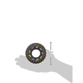 Ethical Squeaky Vinyl Tire Dog Toy, 3-1/2-Inch