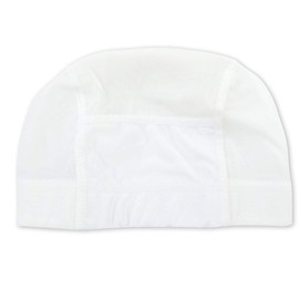 ASHBERRY Kids Name Swim Cap (Mesh Material) L Shiro, white