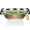 Over the Sink Colander - 6QT Strainers and Colanders -