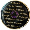 47 Year AA Medallion Metallic Purple Tri-Plate Sobriety Chip