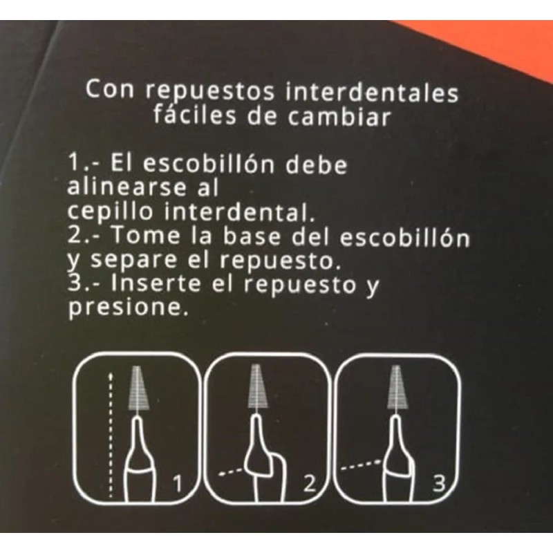 Cepillo de dientes Borgatta Ortodoncia Nano Ortho medio pack x