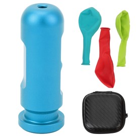 Ear Equalization Training Tool Aluminum Alloy Ear Pressure Balance Auxiliary Practice Tool for Snorkeling Underwater Free Diving Beginner Blue