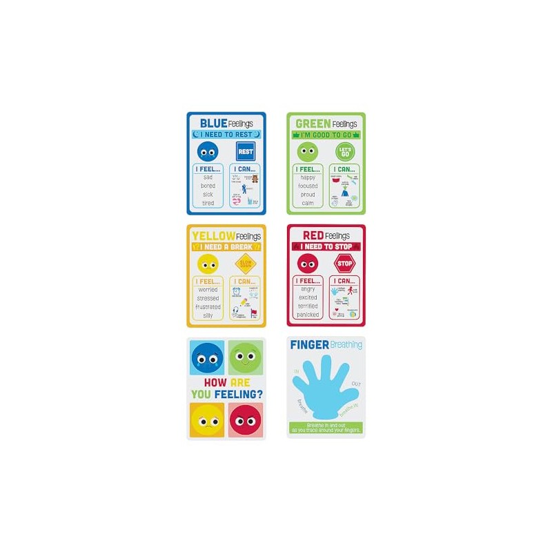 Fun Express Social Emotion Learning Strategy Posters - 6 Pc