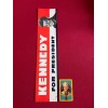 1960, John F. Kennedy, Large "Un-Used" Bumper Sticker (Scarce /