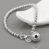 Meilanduo 925 Sterling Silver Women's 4MM/6MM Italian Bead Chain Bracelet