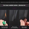 Ziciner Genuine Leather Steering Wheel Cover, Stitch on Wrap, Breathable