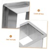 OFFSCH Stainless Steel Drop in Trash Chute Square Countertop Waste