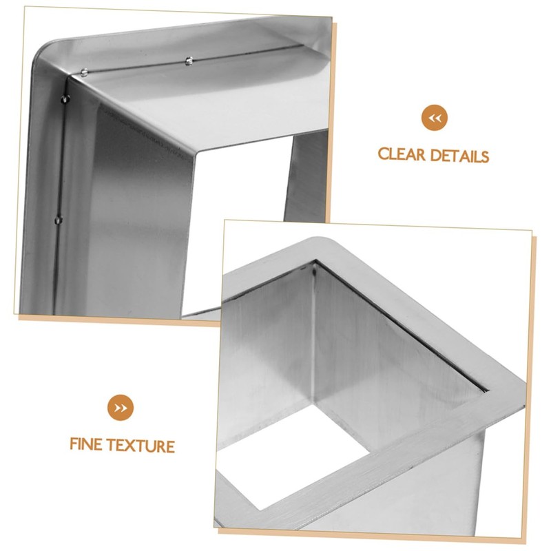 OFFSCH Stainless Steel Drop in Trash Chute Square Countertop Waste