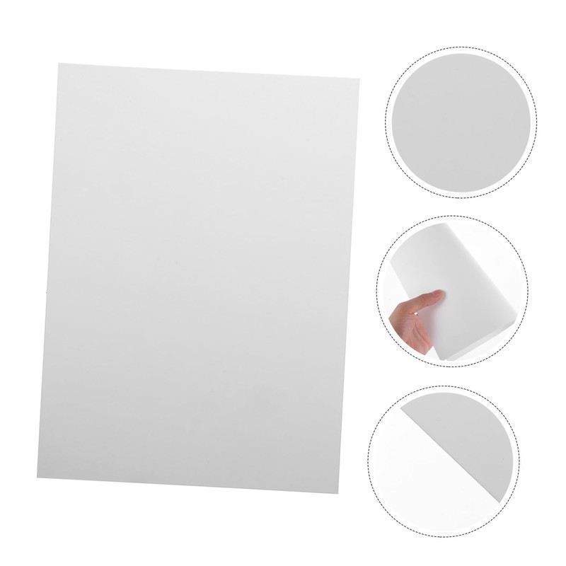 ULTECHNOVO 10pcs Plastic Sheets for Crafts Moldable Hard Plastic Sheets