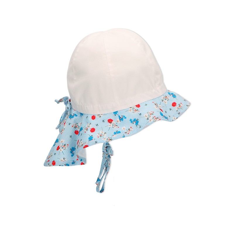 Sterntaler Girls' Sun Hat Flower Wreath Hat, White