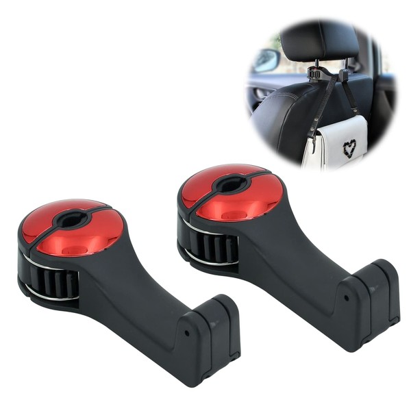 Organiser Hooks Car, Car Headrest Hooks, Pack of 2 Headrest
