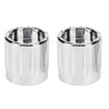 2pcs Aluminum Alloy Motorcycle Axle Skull Nut Bolt Cover Cap