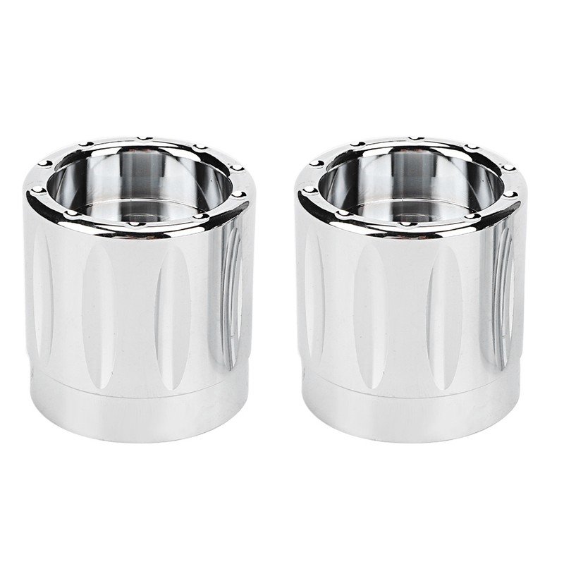 2pcs Aluminum Alloy Motorcycle Axle Skull Nut Bolt Cover Cap