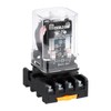sourcing map DPDT Electromagnetic Power Relay, AC 220V Coil 10A