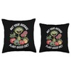 Plant-Based Diet? Carnivorous Flytrap Enthusiast Style Throw Pillow