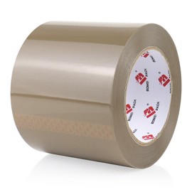 BOMEI PACK 4'' Wide Brown Packing Tape, 4-inch x 110 Yards (330ft), Heavy Duty Industrial Grade Packaging Tape Refills for Box Office Moving, Shipping and Mailing