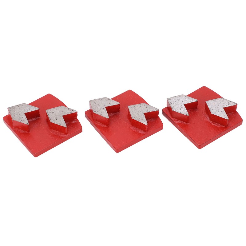 3Pcs Diamond Grinding Shoes Dovetail Concrete Aggreesive Cutting 2 Arrow