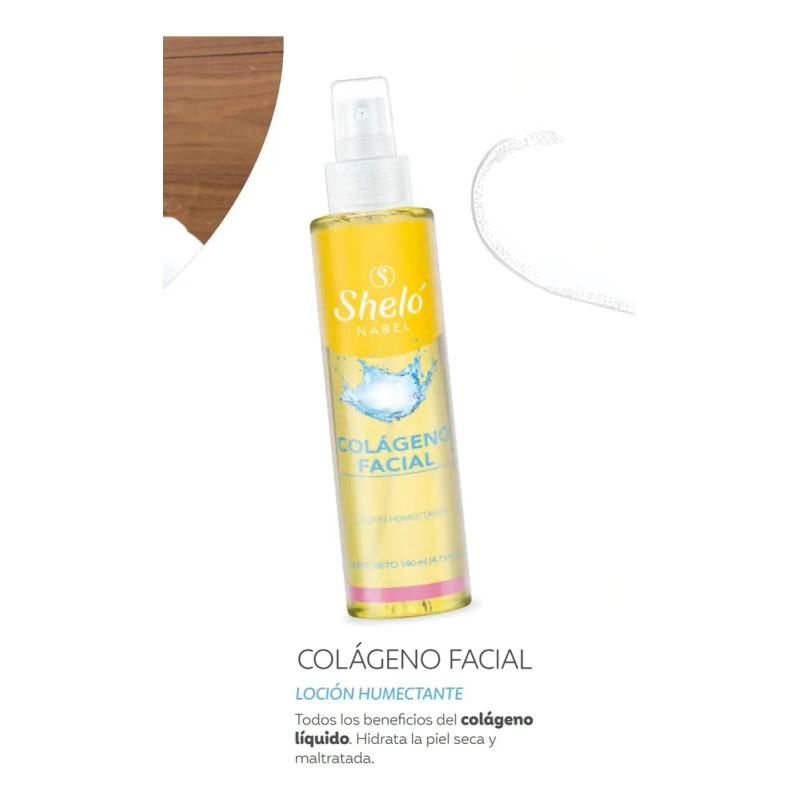 Sheló Nabel Loción Facial Colágeno Hidratación Elasti