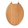 Toilet Seat, Oak Wood, Solid Wood, High Gloss Finish, PIKLiDS