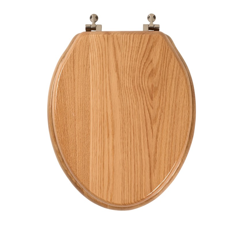 Toilet Seat, Oak Wood, Solid Wood, High Gloss Finish, PIKLiDS