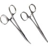 2 pcs Fishing Clamp Set 5" Straight and Curved Hemostat