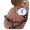 Brass Compass Engraved with Thoreau's Go Confidently Quote and Embossed