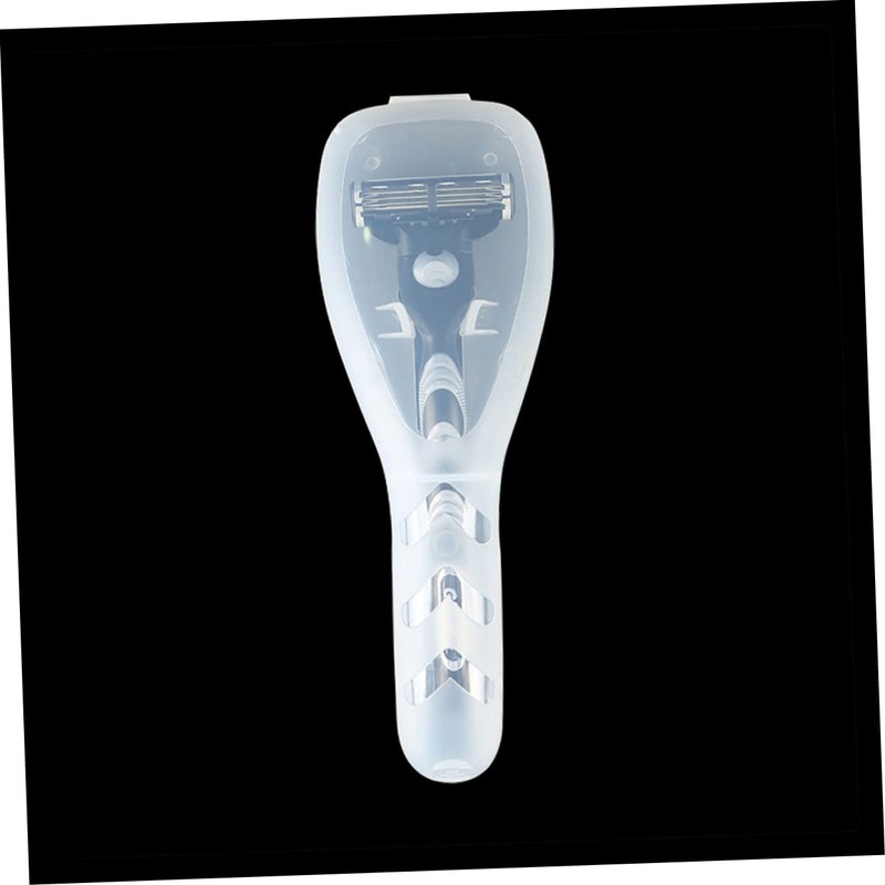 Gatuida 4pcs Transparent Razor Storage Bag Durable Manual Razor Holder