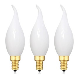LUMILECT LED Candelabra Bulb 25W Equivalent E12 LED Bulb Dimmable 2700K Soft Warm White, Chandelier Light Bulbs, 2W 200LM Flame Tip CA10 Candle Light Bulbs, 3 Pack