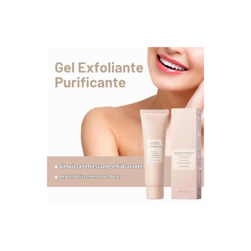 Purifying Exfoliating Gel,Exfoliating Gel for Face, Purifying Cream,Exfoliating Face Scrub,Exfoliating