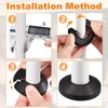 1/2 inch Outer Diameter Flange Water Pipe Cover Decoration Black