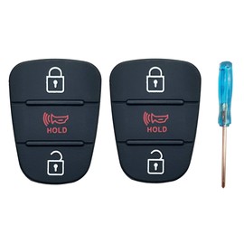 Key Fob Button Pad Replacement Fit for 2010-2013 Kia Soul 2012-2014 Kia Rio Sportage 3 Buttons Keyless Entry Remote Control Flip Car Key Fob Cover Case Shell Insert Keypad (2)