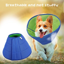Soft Dog Cone Collar Alternative, E Cones for Medium Small Dogs/Cat to Stop Licking After Surgery, Neuter Recovery Ecollars of Shame Alternatives, Comfortable Paws Comfy Elizabethan Collars