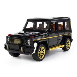 MODVKVK G63 AGM 1:32 Modellino Macchinina con Luce e Musica, Funzione Pull-Back, Pressofuso in Lega, Ideale per Bambini dai 3 anni e Collezionisti (Nero)
