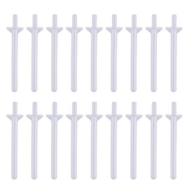 JUHONNZ Nose Wax Sticks, 50 Pieces Neuswax Sticks Applicator Plastic Nose Hair Wax Nose Hair Wax Nose Hair Sticks for Cleaning Nostrils and Removing Nose Hair