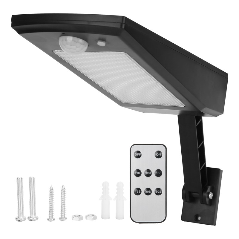 Solar Power Lamp Induction LED Wall Light with Remote Control