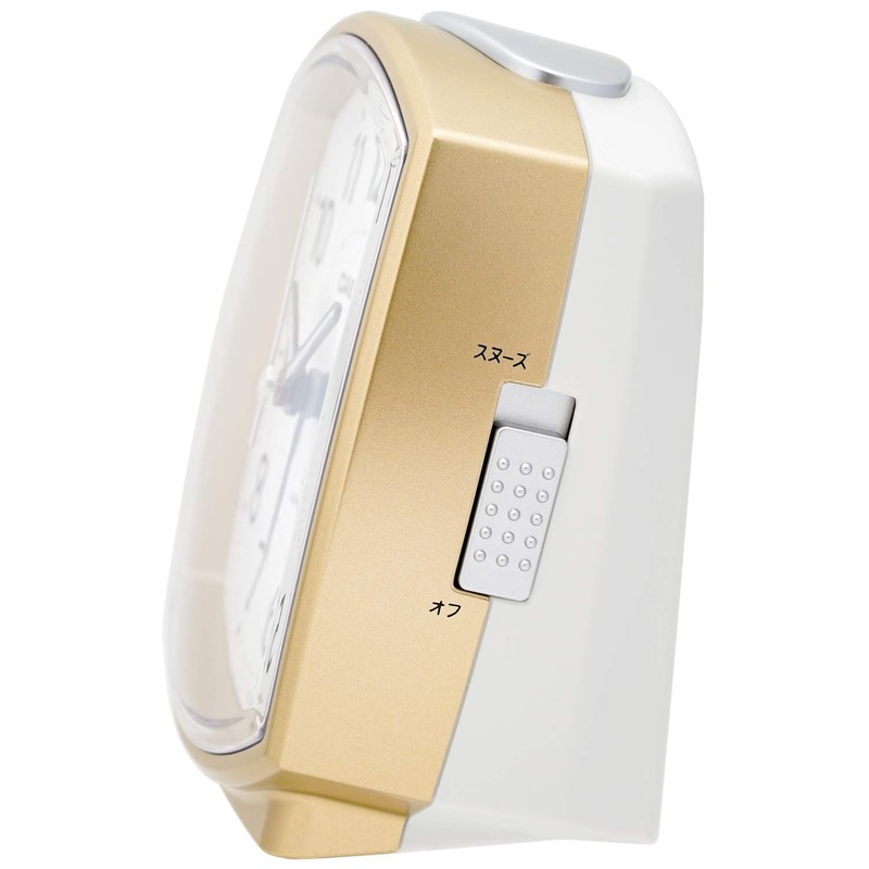 CASIO(カシオ) 置時計 電波時計 アナログ ベル音アラーム Sゴールド・TQ-740J-9JF