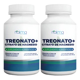 Treonato De Magnesio Con Citrato De Magnesio 500 Mg 400 Caps