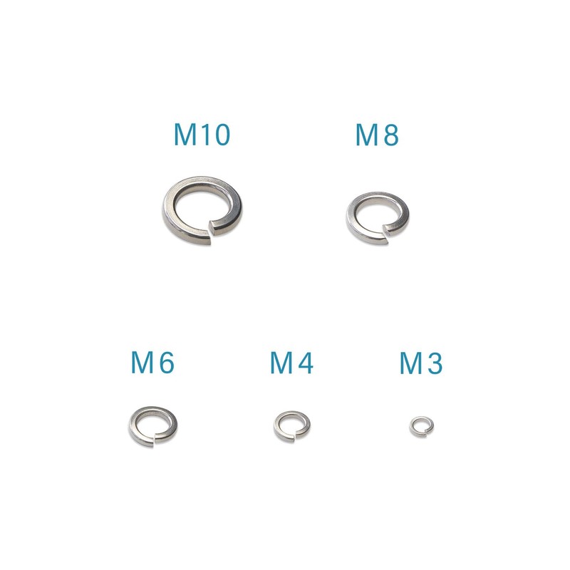 IMScrews M8 304 Stainless Steel Spring Lock Washers Pack of