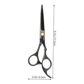 Outanaya Professional Hair Cutting Scissors Durable Barber Shears for Salon Home Use Non Slip Grip for Grooming Stylish Black Design