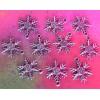 Unbranded 50 Silver Snowflake Snow Flakes Metal Winter Christmas Holiday