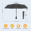 TechRise Umbrella Windproof Travel Umbrella: 10 Ribs Automatic Compact Strong